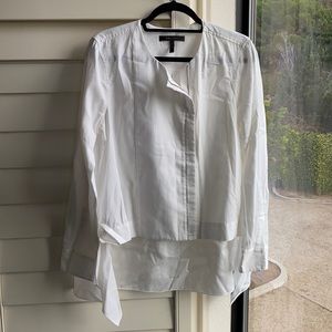 BCBG MaxAzria White Zipper “Terri” Shacket